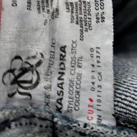 ROCK & REPUBLIC Denim Dark Wash Jeans Size 26 Embroidered Pocket "Kasandra" - Picture 9 of 10